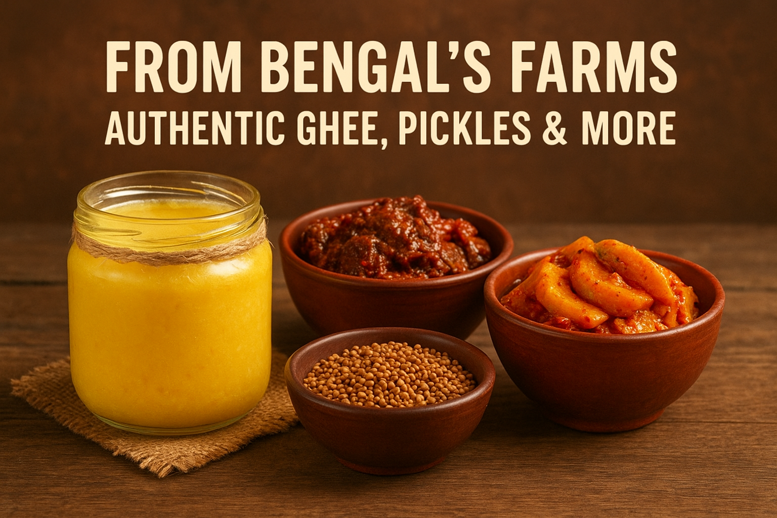 From Bengal’s Farms: Authentic Ghee, Pickles & More